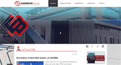Desktop Screenshot of eurobeton.fr